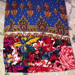 Anthropologie Pants - Royal blue Palazzo pants with gorgeous pattern hem Anthropologie Pants - Royal blue Palazzo pants with gorgeous pattern hem